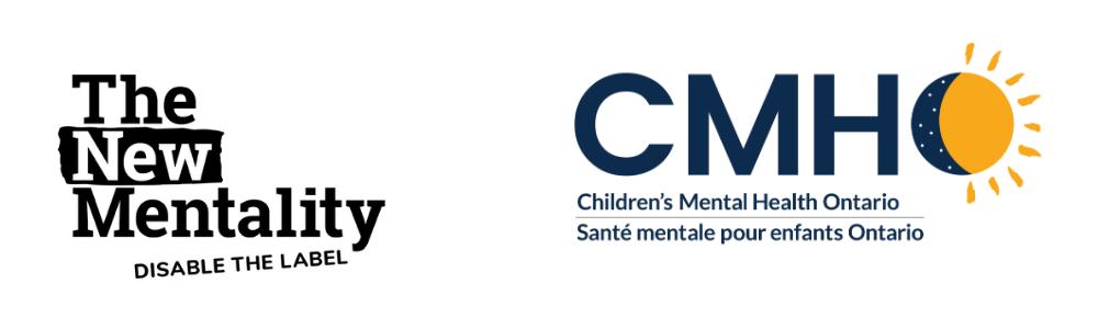 Logos for The New Mentality and Children's Mental Health Ontario (CMHO)