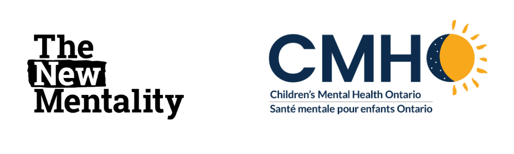 Logos for The New Mentality and Children's Mental Health Ontario (CMHO)